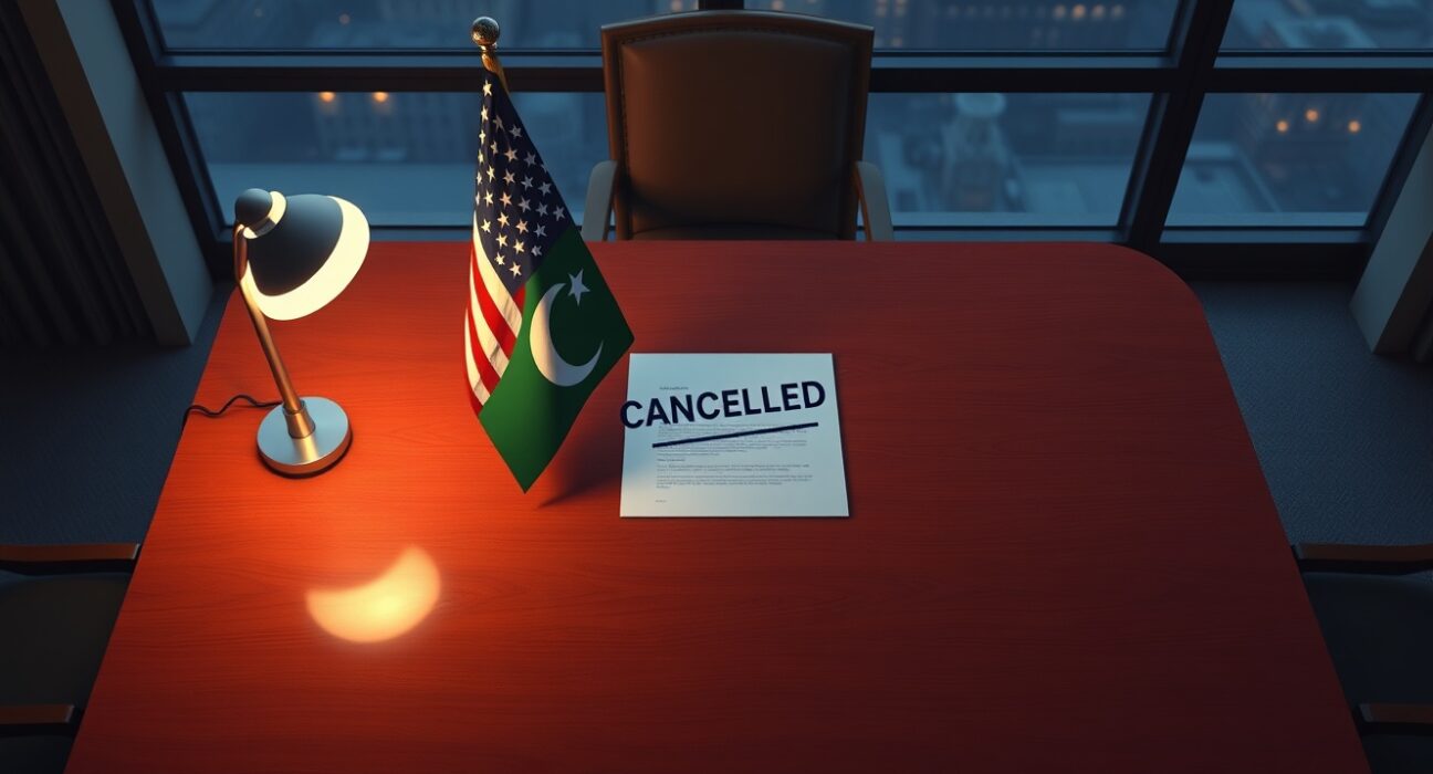 Trump cancels Witkoff and Kushner's Pakistan travel for Iran peace talks, signaling a diplomatic setback.