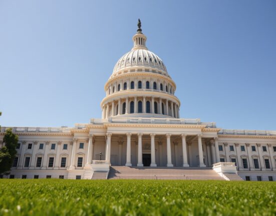 US Capitol building on a sunny day, symbolizing legislative action on the CLARITY Act