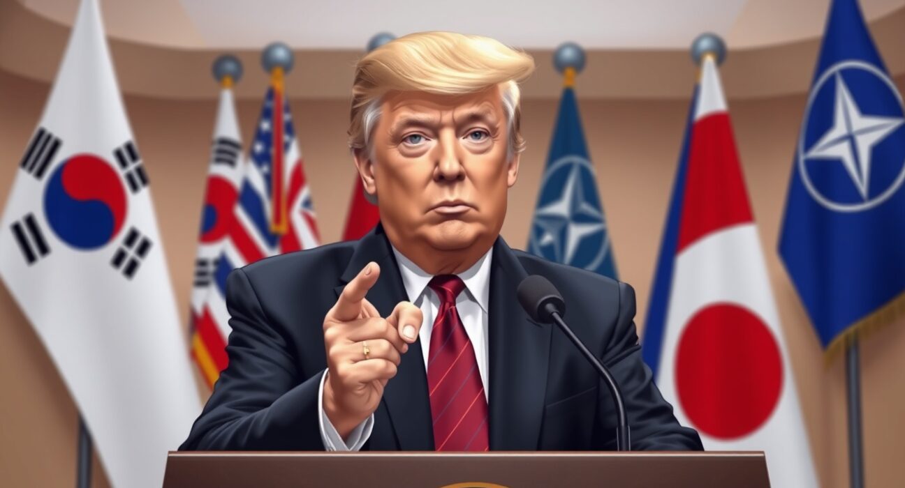 President Trump criticizes allied nations for their stance on the Iran conflict during a press briefing.