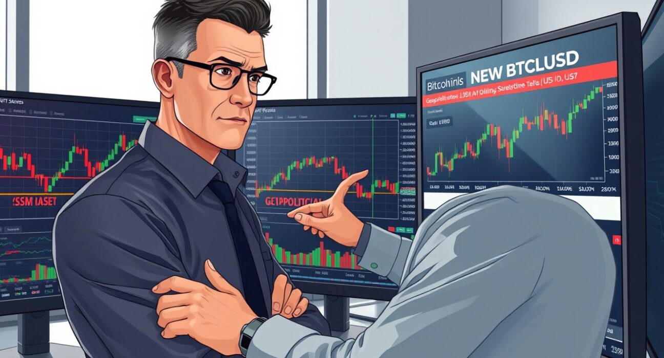 Cryptocurrency analyst examines Bitcoin price charts amid Trump market manipulation allegations