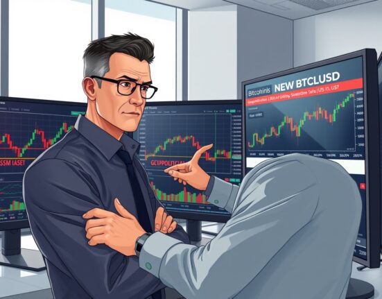 Cryptocurrency analyst examines Bitcoin price charts amid Trump market manipulation allegations