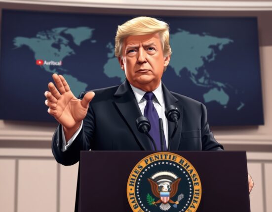 President Trump discussing foreign policy including Cuba and Iran relations at White House briefing.