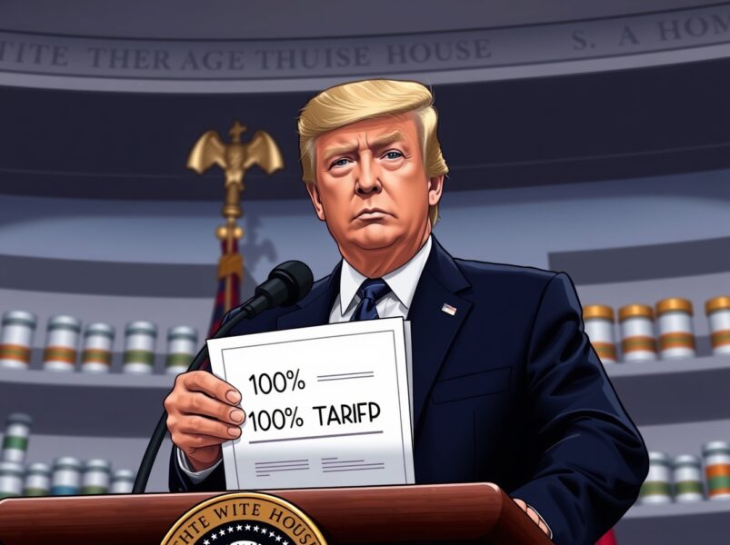 Trump’s Shocking 100% Drug Tariff Plan Threatens Pharmaceutical Industry Stability