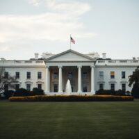 White House building on a clear morning, representing US diplomatic efforts on Iran nuclear deal.