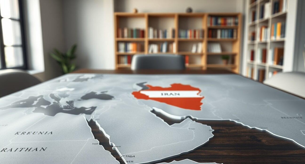 Geopolitical map analysis of Iran's position in the Middle East following Trump's apology