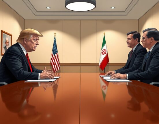 Donald Trump and Iranian diplomats in tense nuclear deal negotiations in 2025