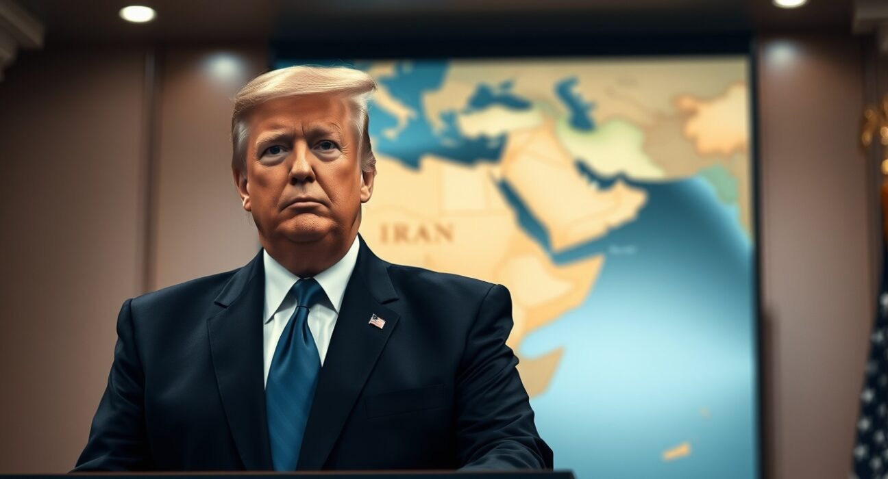 President Trump delivers serious warning about Iran destruction potential at White House podium.