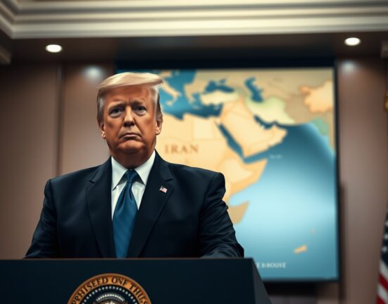 President Trump delivers serious warning about Iran destruction potential at White House podium.