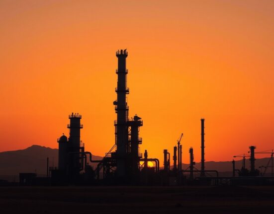 Iranian oil refinery complex as potential target for US military strike announced by President Trump