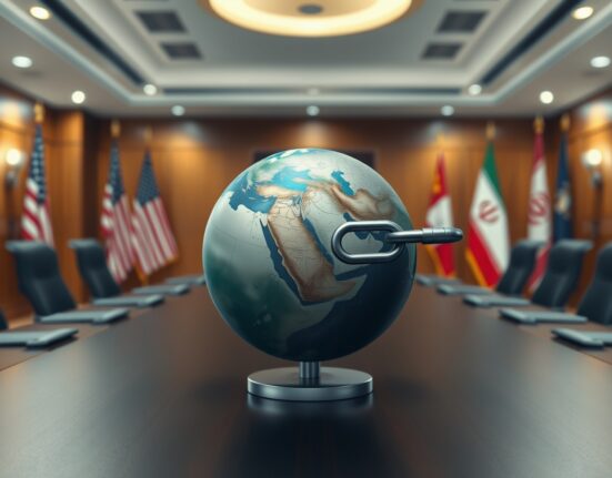 Symbolic representation of diplomatic progress on Trump's Iran nuclear weapons prevention priority.