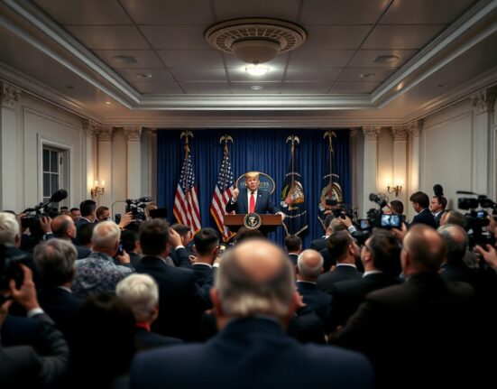 President Trump speaks at a White House press briefing about Iran nuclear program and military strikes
