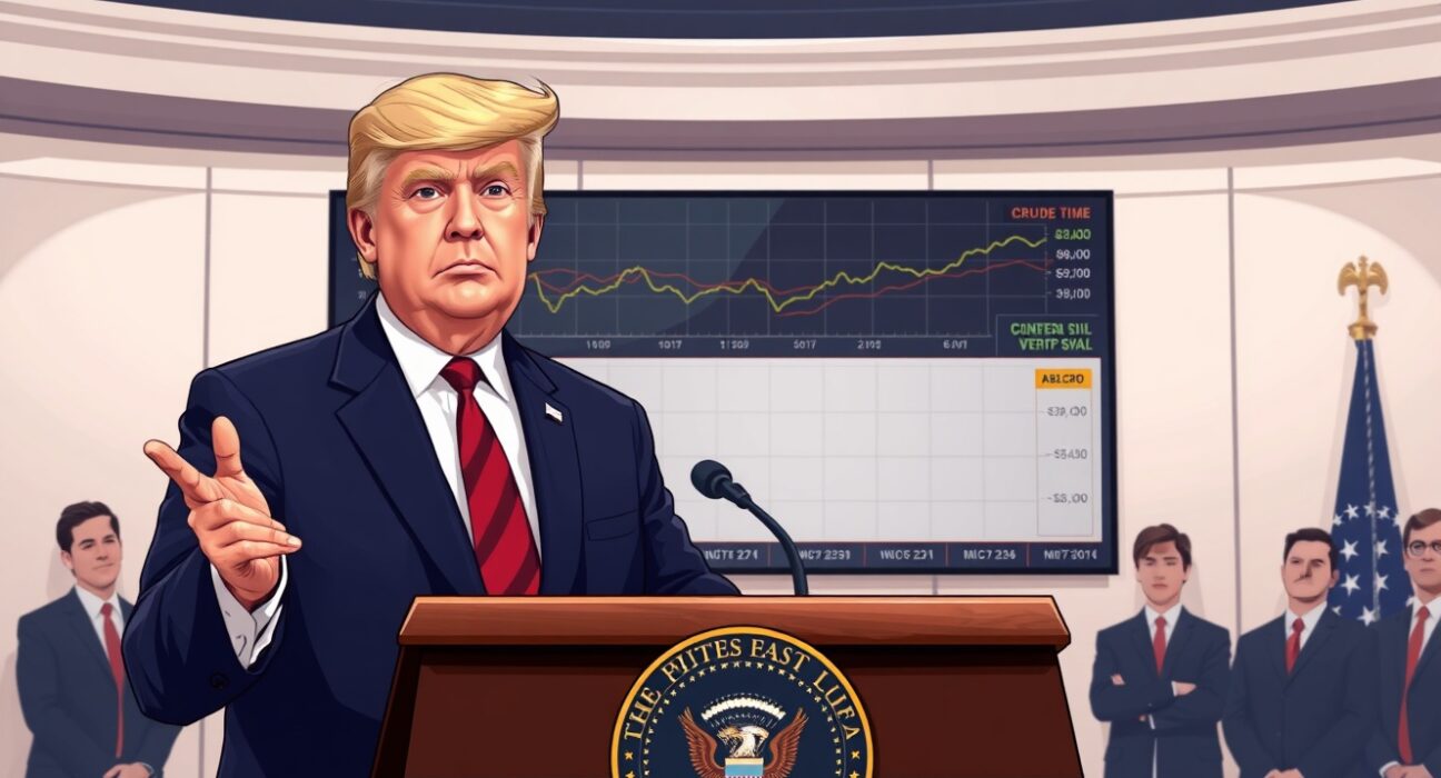 President Trump addresses oil price concerns during Iran conflict discussions at White House