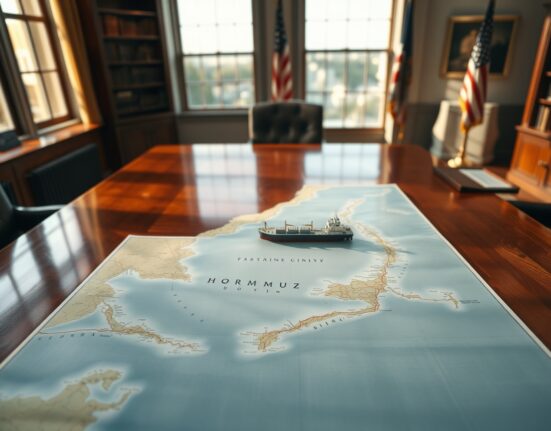 Strategic map analysis for Trump's decision on Iran oil seizure in the Strait of Hormuz.