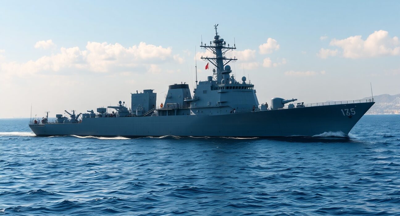 US Navy destroyer enforces Trump administration Iran blockade in Strait of Hormuz