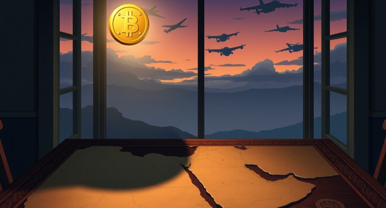 Trump's Iran strikes impact on cryptocurrency markets and global geopolitical stability.