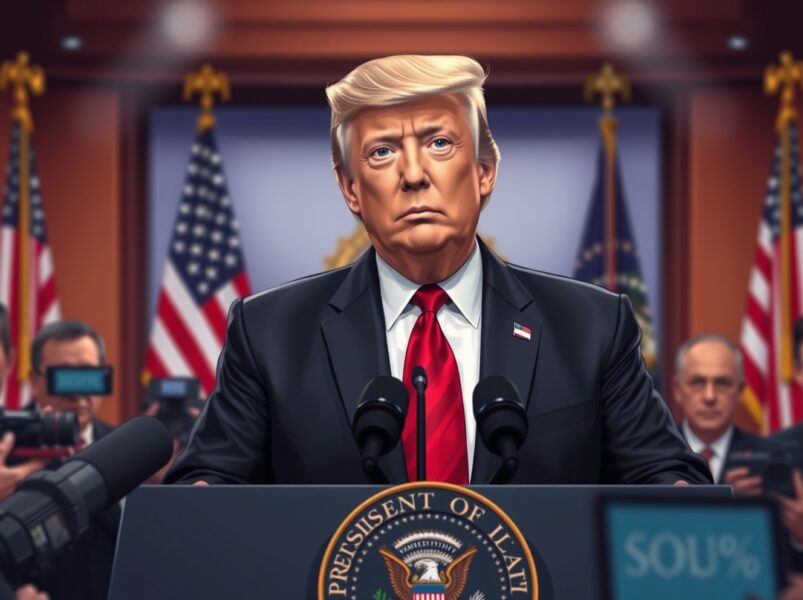 President Trump announces the elimination of targets in Iran during a formal security briefing.