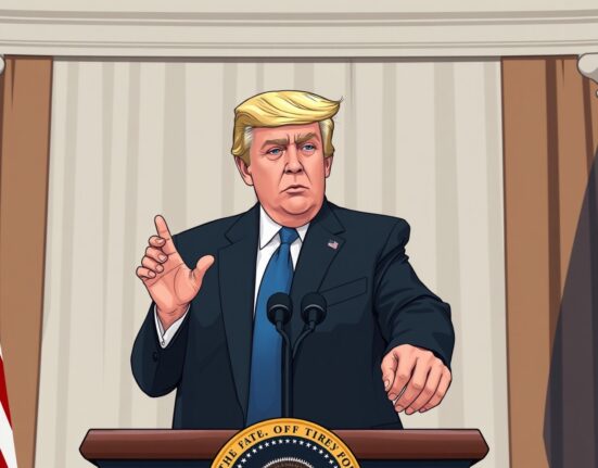 President Trump delivers an ultimatum to Iran during a White House press briefing.