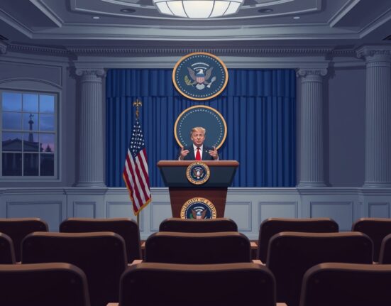 President Trump announces Iran war resolution at White House podium with evening speech setting