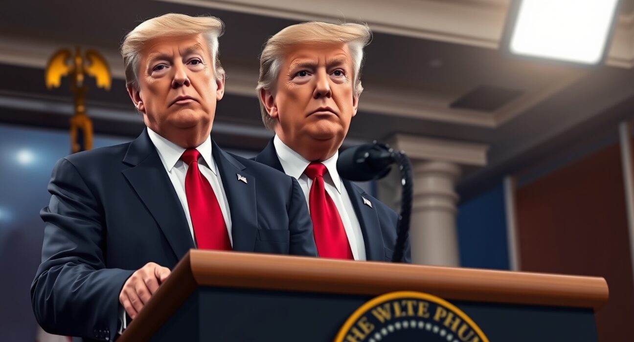 President Trump addressing Iran conflict resolution at White House press briefing