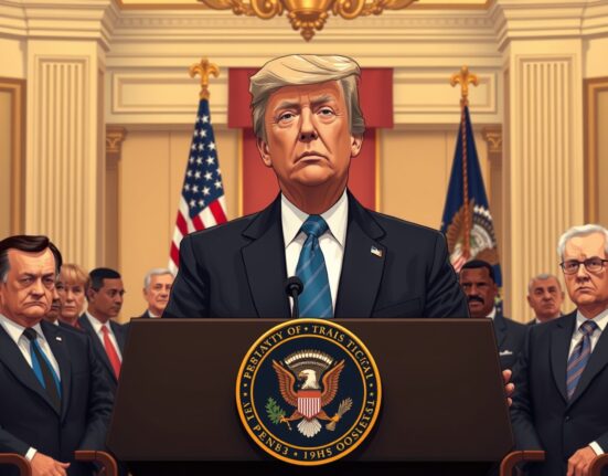 US President Donald Trump announces Israel and Lebanon ceasefire extension at the White House in 2025.