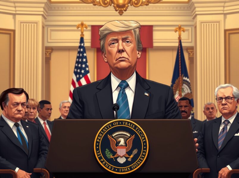 US President Donald Trump announces Israel and Lebanon ceasefire extension at the White House in 2025.