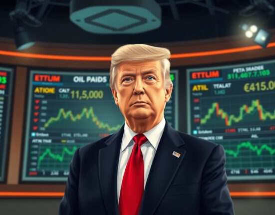 President Trump discussing market resilience and oil price forecasts in economic analysis