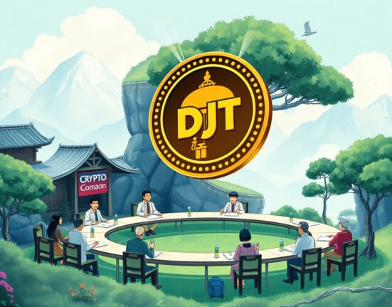 Trump Media DJT cryptocurrency token distribution to shareholders through Crypto.com partnership for platform benefits