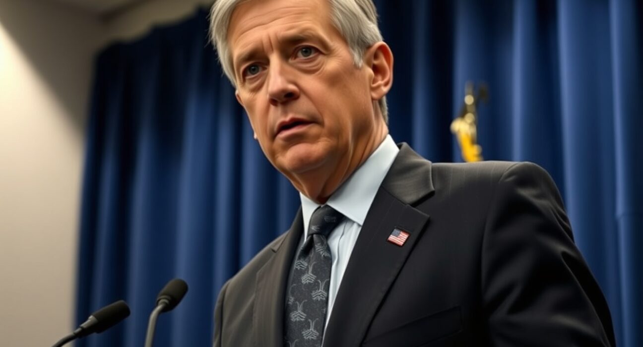 Kevin Warsh at a press conference after being named Federal Reserve chair by President Trump