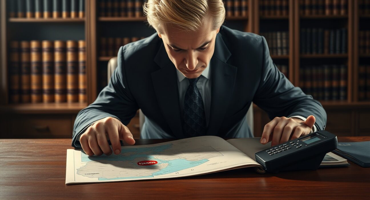 Diplomatic discussion over a map of Lebanon and Israel regarding strikes and Iran negotiations.