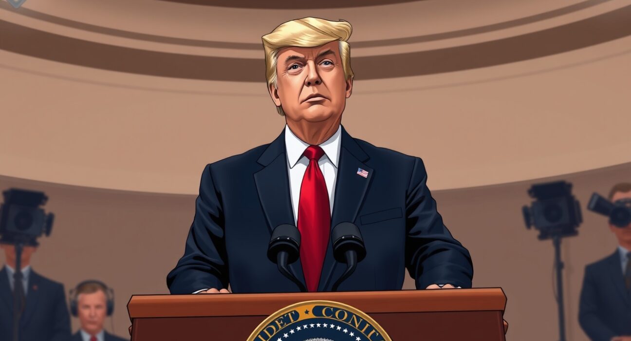 President Trump announces no ceasefire extension with Iran during press briefing.