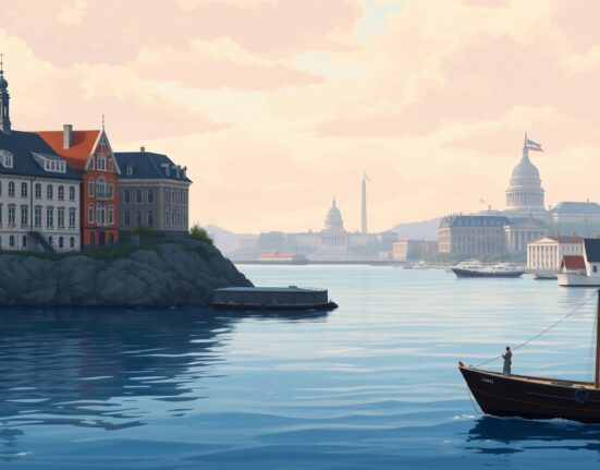 Denmark's diplomatic stance on Trump's no-force pledge and political ambitions for sovereignty.