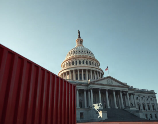 US Capitol building in Washington DC on a clear day, representing trade policy decisions.