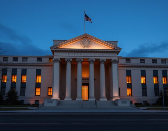 Federal Reserve building representing Trump's pressure for immediate interest rate cuts