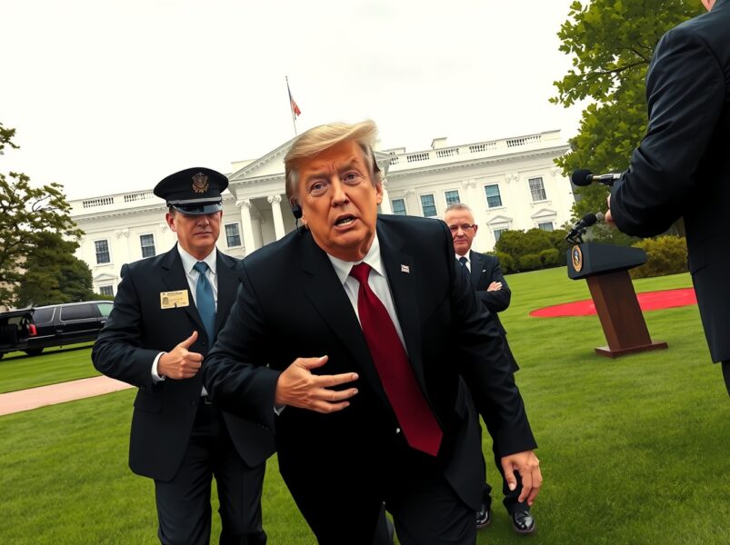 Trump Rushed Off Stage After Shots Fired During White House Event: Security Breach Shocks Nation