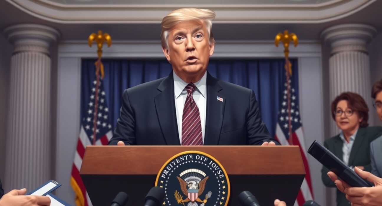 Trump softens criticism of prediction markets during White House press briefing