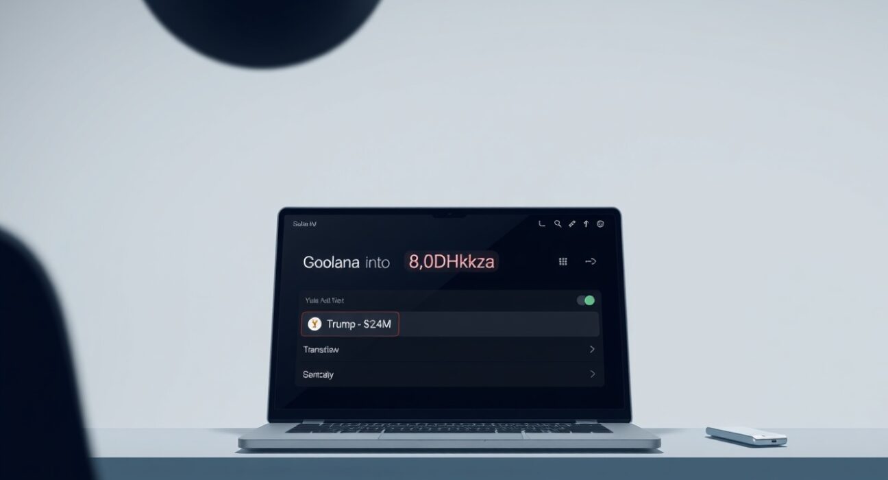 Analysis of a $2.84 million TRUMP token withdrawal from Bybit to a new Solana wallet.