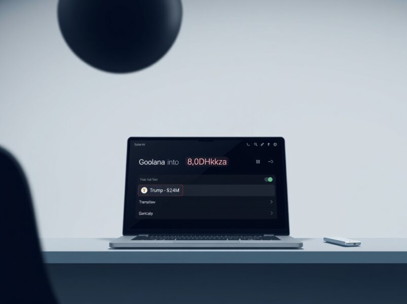 Analysis of a $2.84 million TRUMP token withdrawal from Bybit to a new Solana wallet.