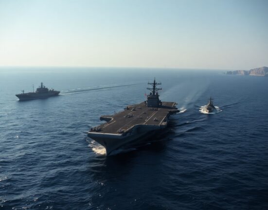 US Navy carrier patrols Strait of Hormuz amid heightened tensions