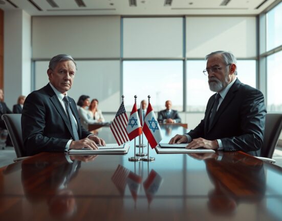 President Trump and Israeli Prime Minister Netanyahu in a diplomatic meeting discussing Iran policy.