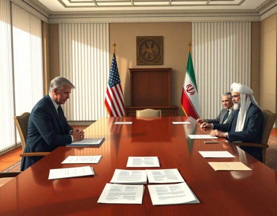 Tense diplomatic negotiations between US and Iranian officials over nuclear talks