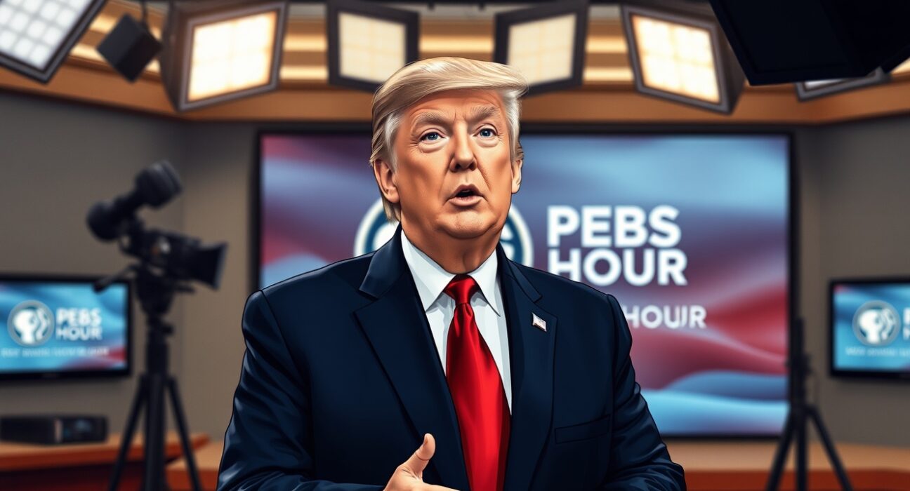 President Trump issues ceasefire warning during PBS interview about potential bombing resumption.