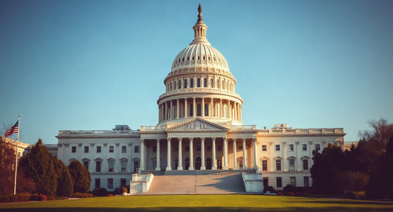 U.S. Capitol Building in Washington, D.C., representing the government's potential crypto acquisition policy.