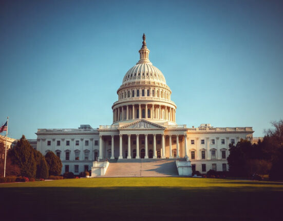 U.S. Capitol Building in Washington, D.C., representing the government's potential crypto acquisition policy.