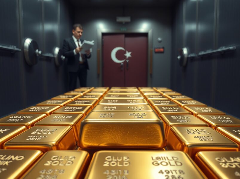 Turkey’s Central Bank Prepares Gold Reserves to Defend Lira in Strategic Move