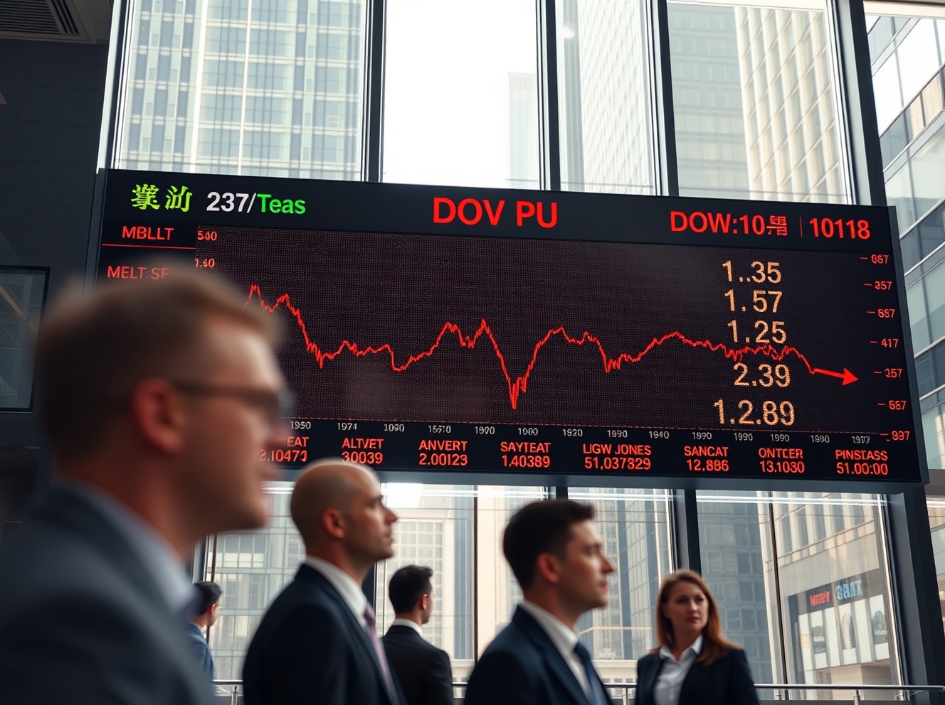 Two Earnings Shocks Cancel Inside the Dow Jones Industrial Average
