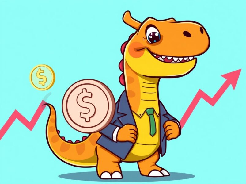 TYCOON token buyback announcement causes dramatic price surge in cartoon style