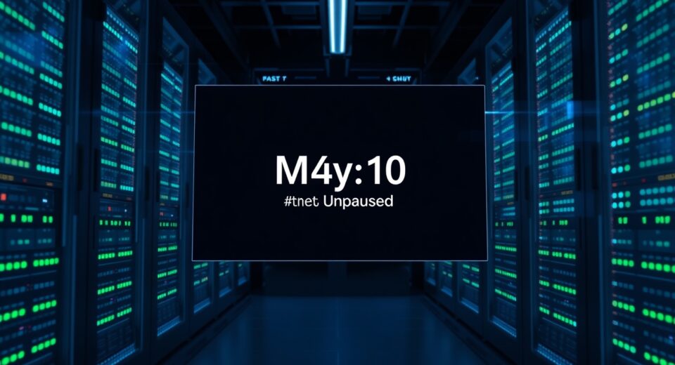 Digital interface showing Tydro market resumption countdown timer and Chainlink oracle upgrade status