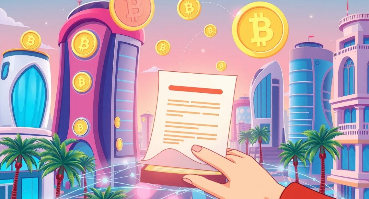 UAE DeFi regulation illustrated through legal documents overseeing blockchain technology in Dubai