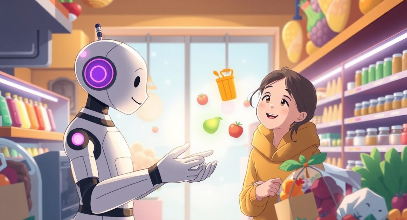 Uber Eats AI assistant helping customers create personalized grocery carts faster