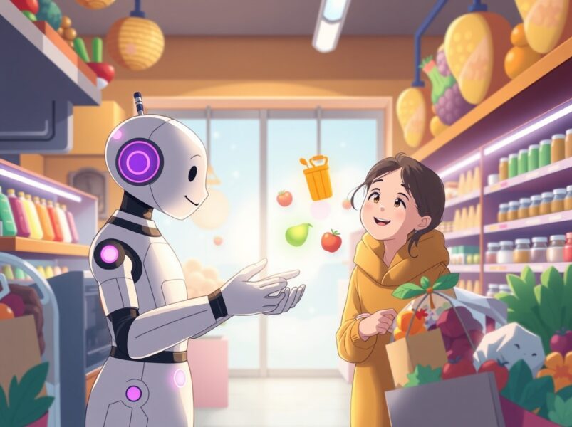 Uber Eats AI assistant helping customers create personalized grocery carts faster